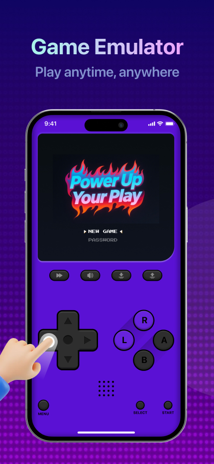 Game emulator home screen